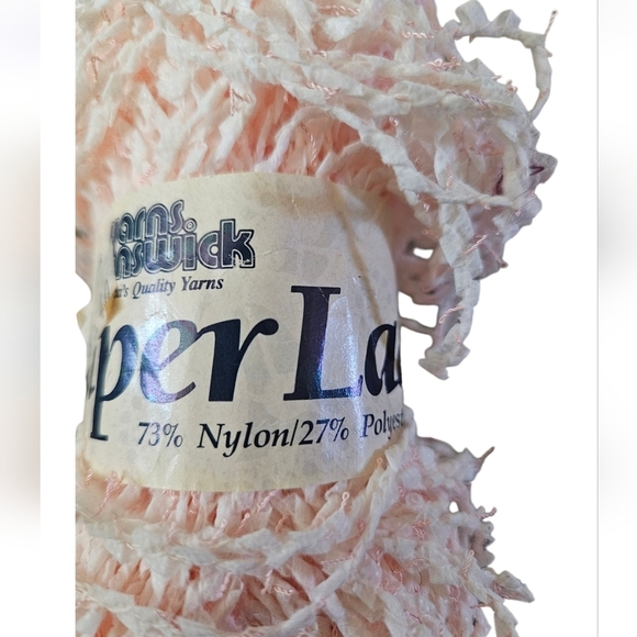 Hand Crafted Crochet pom pom beanie pink Paper Lace 73% Nylon 27% polyester soft - Picture 14 of 17